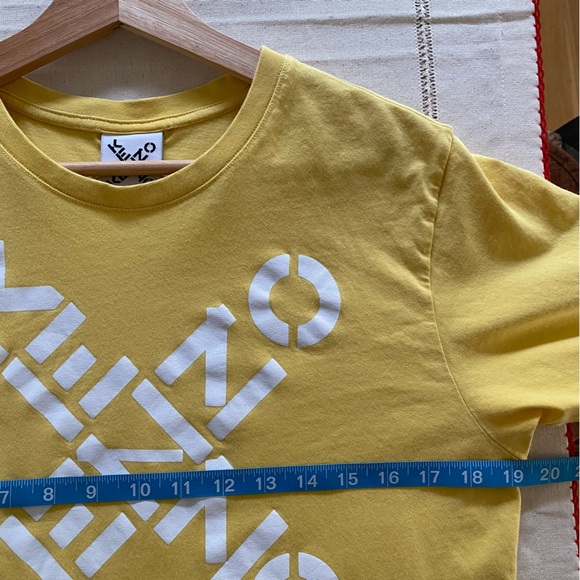 Kenzo Yellow Vanilla Sport Big X Logo Cotton T-shirt Medium - Picture 12 of 16